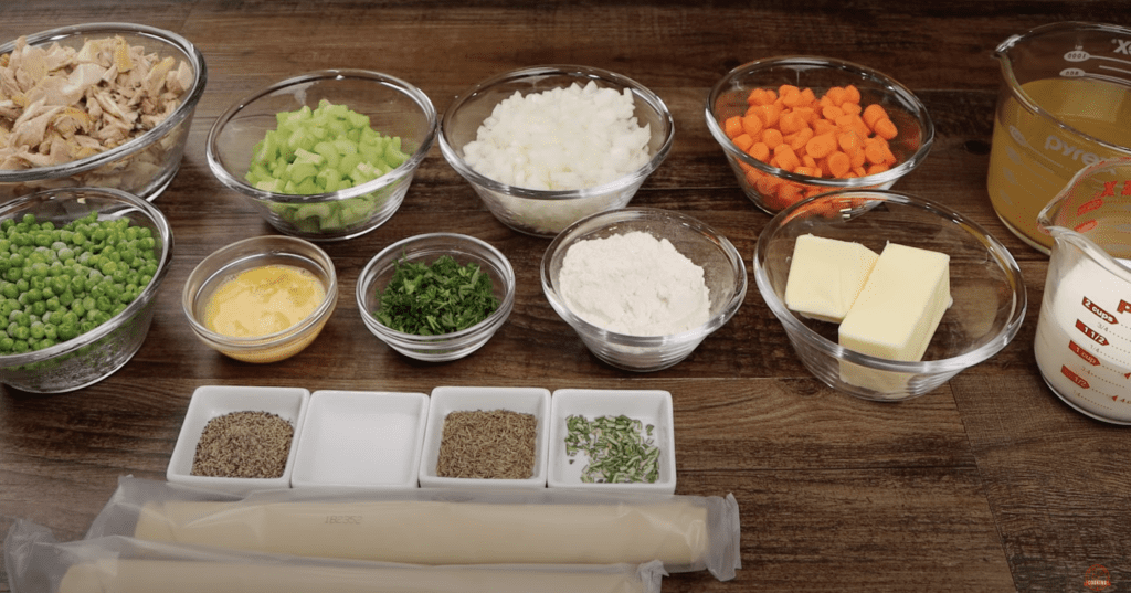 ingredients for chicken pot pie